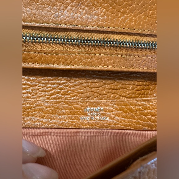 Hermès Bearn Wallet - Wallet with gusset in Madame calfskin -Leather "H" closure - Picture 9 of 12